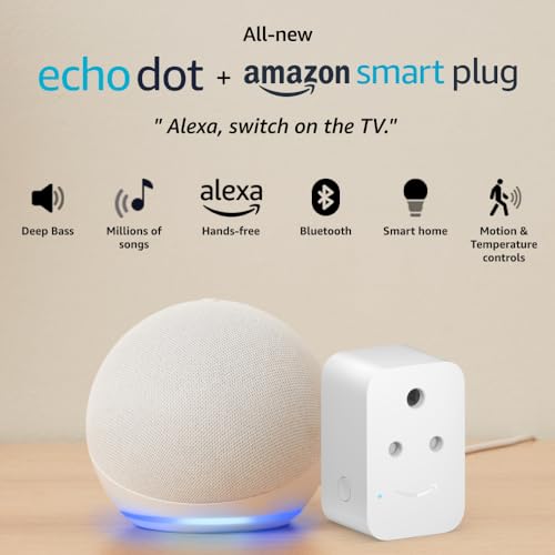 Image of Amazon Echo Dot (5th Gen) | Smart speaker with Bigger sound, Motion Detection, Temperature Sensor, A