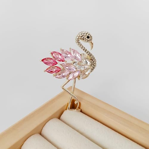 Image of Enamel Brooch Pin For Women Men, Vintage American Flag Crystal Lapel Pin, Christmas Brooch Suit Dress Clips Accessory Gift