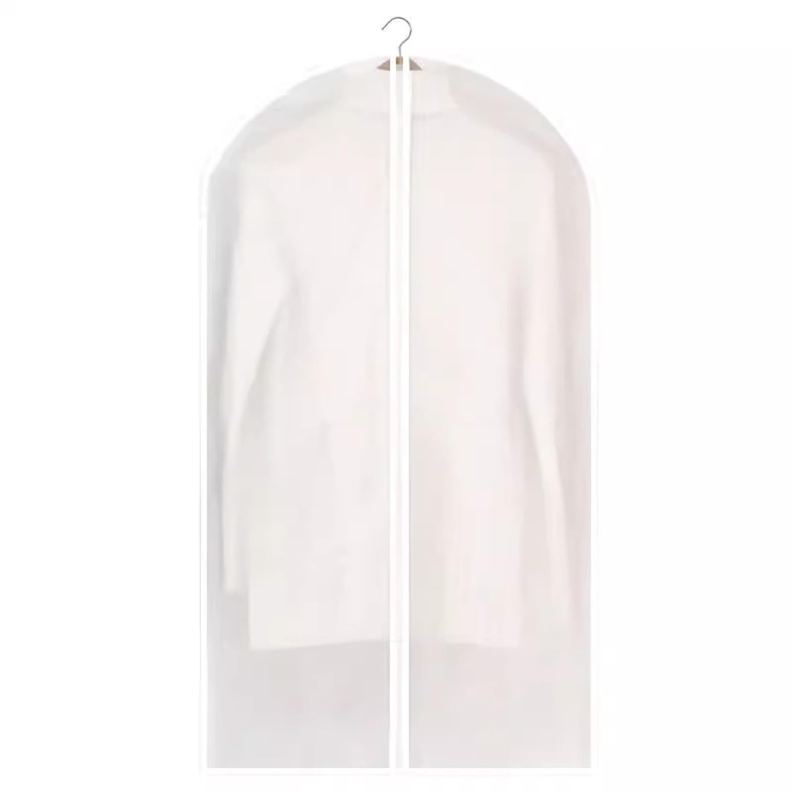 Clear Garment Bags Clothes Set of 10 Plastic Suit Bag PEVA Garment Bag Long Dress Closet Zip Bag