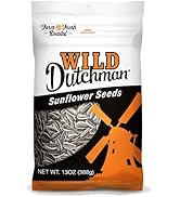 Wild Dutchman Roasted Sunflower Seeds in a Resealable Bag for Ultimate Freshness and an Easy Pour...