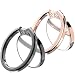 Produktbild AUCHIKU HandyRing Halter 360° drehbarer Ringhalter mit Komfortable für vielfältige Handys und Tablet PC, Sport Ständer Finger-Halterung,Finger Fitness Griff Halter Halterung (Rosengold und Schwarz)
