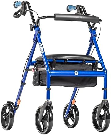Drive Medical Hugo Elite Rollator Walker With Seat, Backrest and ...
