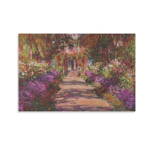 Claude MonetN[hEl(l̃WFj[̒̏)LȊG|X^[ vg  EH[A[g xbh[ ŉ CeA08x12inch(20x30cm)