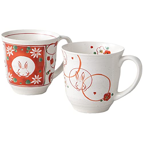 G[lbg(Ale-net) }OJbv mug 2Zbg 9×H9cm 340ml ԊGԂ ؃A }OJbv  Z