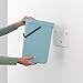 Brabantia Sort & Go Kitchen Recycling Can (3.2 Gal/Mint) Stackable Waste Organiser with Handle & Removable Lid, Easy Clean, Fixtures Included for Wall/Cupboard Mounting