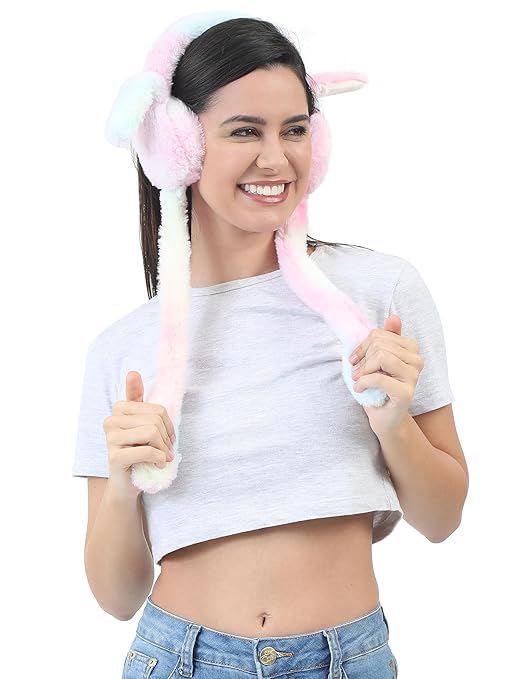 Winter Premium Outdoor Wear Ear Muffs/Warmer for Kids and Adults, Ideal Head/Hair Accessory for winters (Pink)-image-14