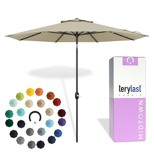 UV-Proof 10-Foot Aluminum Patio Umbrella