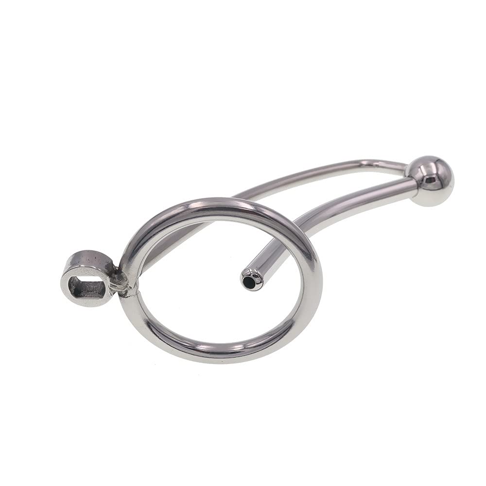Chastity Cage Hombres Sissy con catéter uretra Hombre Jaula de castidad Hombres Extremo SM Cinturón Bondage Cinturón de Bondage Cinturón de Castidad Hombres con Penies Anillo para Sexo Bdsms Juguetes