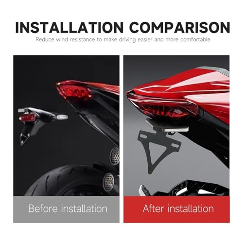 Support de Plaque d'immatriculation pour Ducati Monster 950 2021-2022 - 3