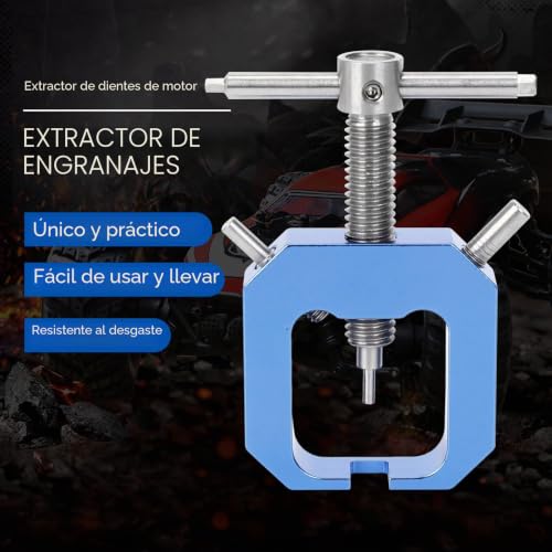 Miniatura 2 de Gokelomg Juego De 2 Extractores De Piñón De Motor, Extractor De Engranajes, Herramienta Universal Para Motor Rc