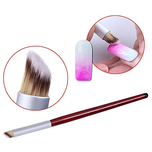 WOKOTO 3-teiliges Nagelschwämme mit Farbverlauf, Pinselstift-Set mit Doppelkopf-Nagelschwammstift, Nagelverlaufs-Pinsel… – Bild 6