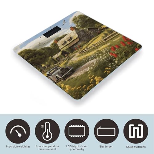 Báscula Digital De Baño Con Pantalla LCD Y Vidrio Templado miniatura 3