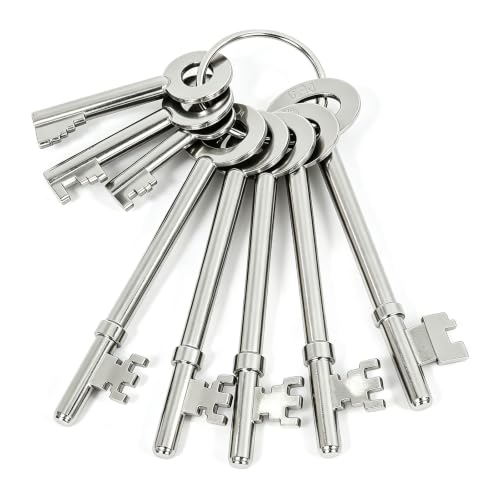 Fire Brigade Keys Set 8Pcs FB FB1 FB2 FB4 FB11 FB14 Firemans Drop Keys Fire Door Key for Communal Door Access