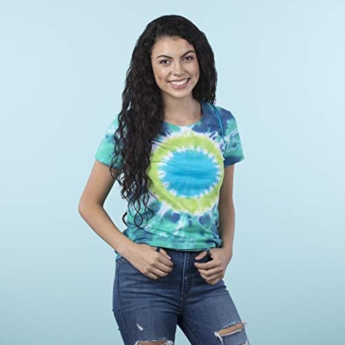 Tulip One-Step Tie-Dye Kit Backpack Kit Beachy Blues, 31pc, Party and Craft Supplies, Vibrant Colors for Fashion Art Projects, Blue, Green