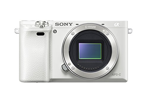 Sony Alpha 6000 Systemkamera (24 Megapixel, 7,6 cm (3 Zoll) LCD Display, Exmor APS-C Sensor, Full HD, High Speed Hybrid AF) weiß