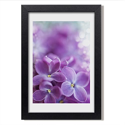 Cadre MDF 20x30 cm Fleurs lilas Tulup pour affiche et photo