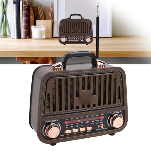 Altavoz Retro Bluetooth con Radio AM FM SW Recargable miniatura 2