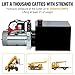 DC HOUSE Electric Hydraulic Pump Unit Metal Reservoir for Dump Trailer (Double Acting 10 Quart)