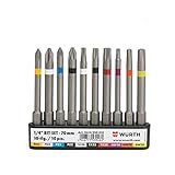 assy bit aw 20  Würth Bit-Sortiment 1/4 Zoll mit Gürtelclip 10-teilig (Art.-Nr.: 0614250010)
