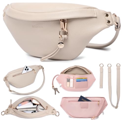 sedena Anti Pickpocket Bag - Ivory RFID Crossbody Bag for