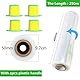 CHUANGSEED Stretchfolie Packfolie Transparent 4Rollen Strechfolienrolle Palettenfolie mit Drehbarer Hülse,400mm x 250m Handfolie Wickelfolie(Transparent 4Rollen 400mm x 250m)