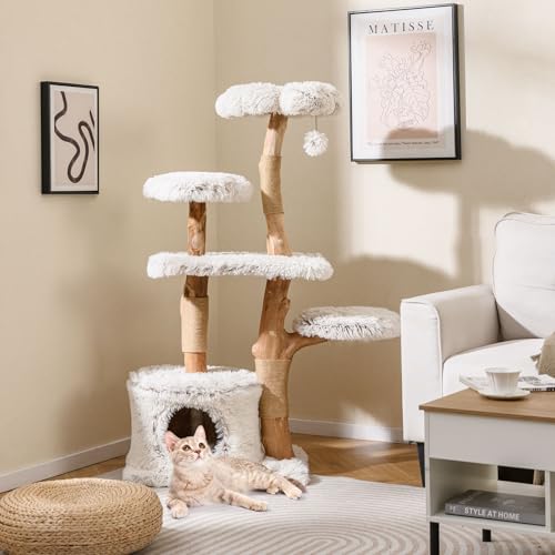 Árbol moderno para gatos PETSITE 53 pulgadas para interiores miniatura 2