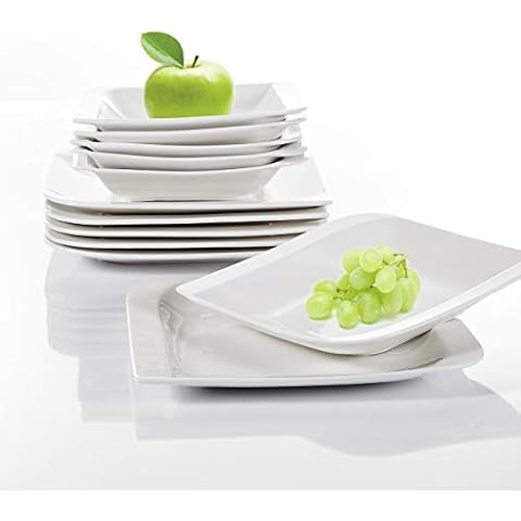 vancasso Gitana Porzellan Tellerset, 12-teilig Set Kombiservice Cover