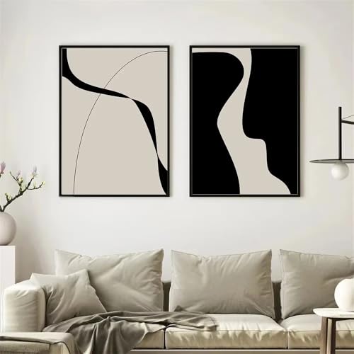 Affiche abstraite style nordique grand format pour décoration murale