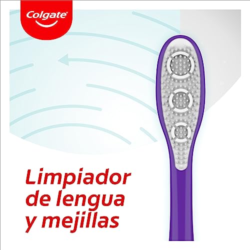 Elimina bacterias con Colgate 360 cepillo de dientes suave y filamentos interdentales pack de 12 5