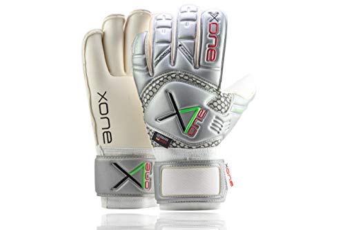 x one Pro Safe Roll - Guantes de portero (talla 11), color plateado
