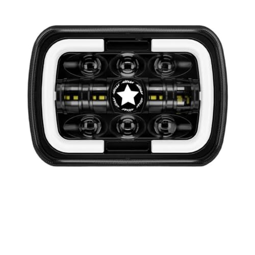 Faro LED cuadrado 7x6 5x7 luces bombilla para Jeep Wrangler XJ Cherokee kit repuesto