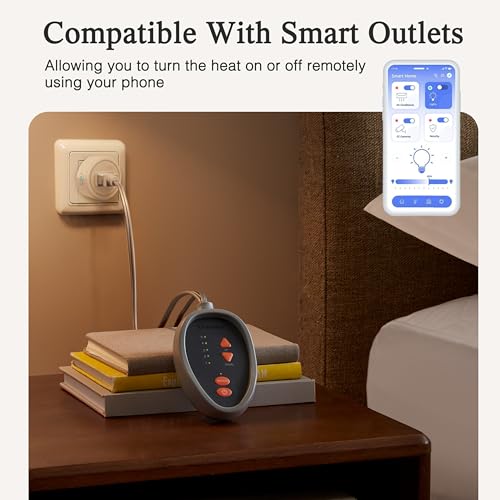 Beautyrest 3M Scotchgard Heated Mattress Pad - Electric Bed Warmer with 5 Heat Settings, 10 Hr Auto Shut Off Timer, All Around Elastic Deep Pocket, UL Certified, Machine Washable, White King - Thumbnail 2