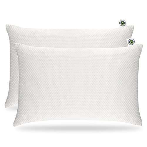 Martian Made Pillow Protector, Standard 50x75 cm, Super Soft Bamboo Rayon 280 GSM, Zip Closure, Hypoallergenic and Antibacterial, 2 Pack - Martian Dreams Collection
