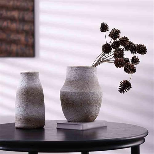 Vase céramique salon fini les bouquets instables avec le col irrégulier - 5