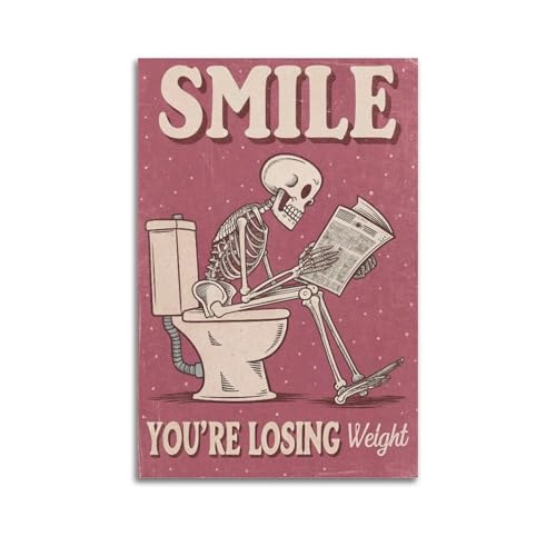 Poster mural vintage Smile You are Losing sur toile pour salon 60x90cm