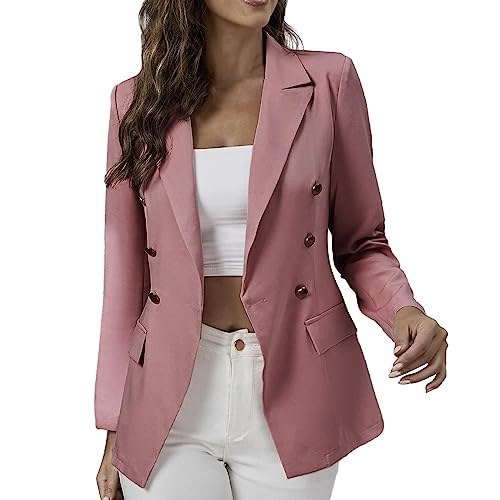 Veste boutonnée avec poches coupe confort XXL couleur rose tendance