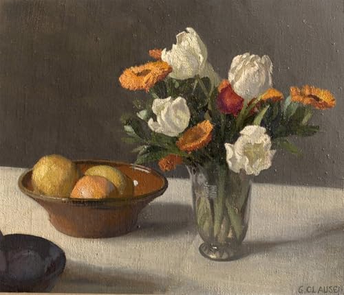 Affiche d'art mural George Clausen et graffiti motif nature morte de haute précision