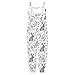 Girl'S Casual Sleeveless Jumpsuit Kids Fashion Gradient Cute Spaghetti Strap Long Overalls With Pockets White 4 To 5 Years