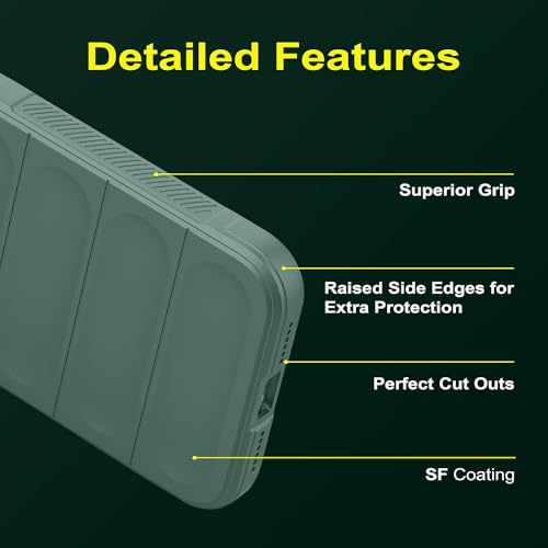 Image of Amazon Brand - Solimo Mobile Cover for Realme C63 4G / Narzo N63 4G | Full Camera Protection | Liquid Silicon Case | Flexible Bumper Case for Realme C63 4G / Narzo N63 4G (Green)