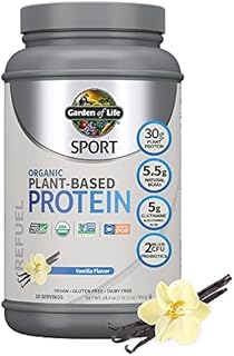 Garden of Life Organic Vegan Sport Protein Powder, Vanilla - Probiotics, BCAAs, 30g Plant Protein for Premium Post Workout Recovery - NSF Certified, Keto, Gluten & Dairy Free, Non GMO 19 Servings