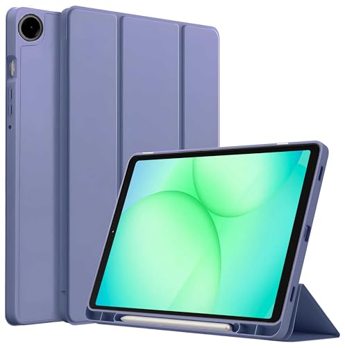 Image of ProElite Cover for Samsung Galaxy Tab A11 8.7 /A9 8.7 inch case, Soft Flexible Flip Case Cover with S Pen Holder for Samsung Galaxy Tab A11 /A9 8.7 inch with Auto Sleep Wake [Recoil Series] - Lavender