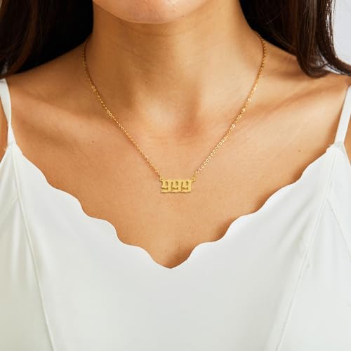 Collier ras de cou 999 doré avec pendentif délicat
