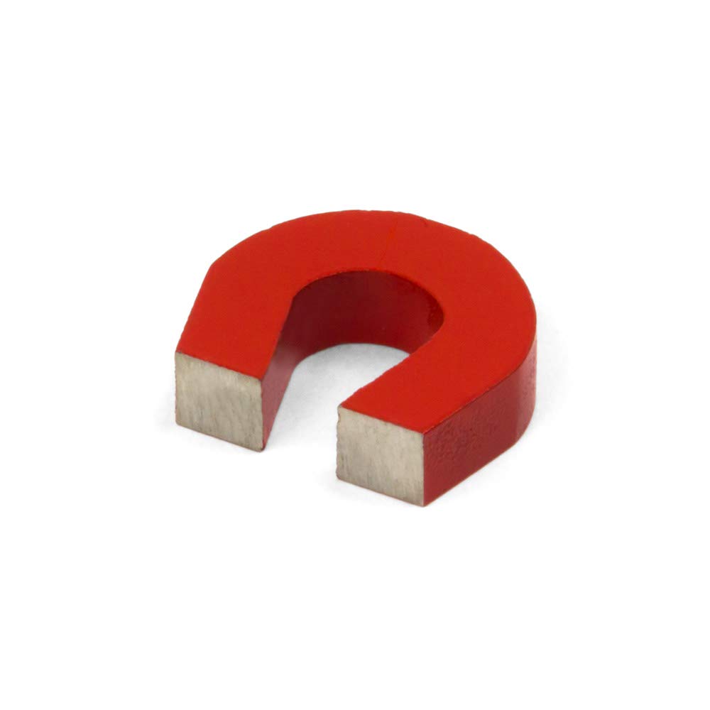 Petit Aimant en Fer á Cheval Alnico Rouge Pour Applications á Haute Température, Ingénierie et Fabrication - 30mm x 20mm x 20mm de 4,5mm - Put 4,5kg - Pack de 20