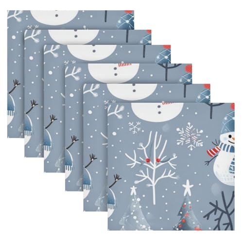 Servilletas de Tela Navidad Multicolor Pack 6 20x20 in miniatura 2