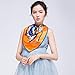Silk Scarves Female Long Section Frühling und Winter Silk Printing Large Square Silk Chinese Seide (Color : D)