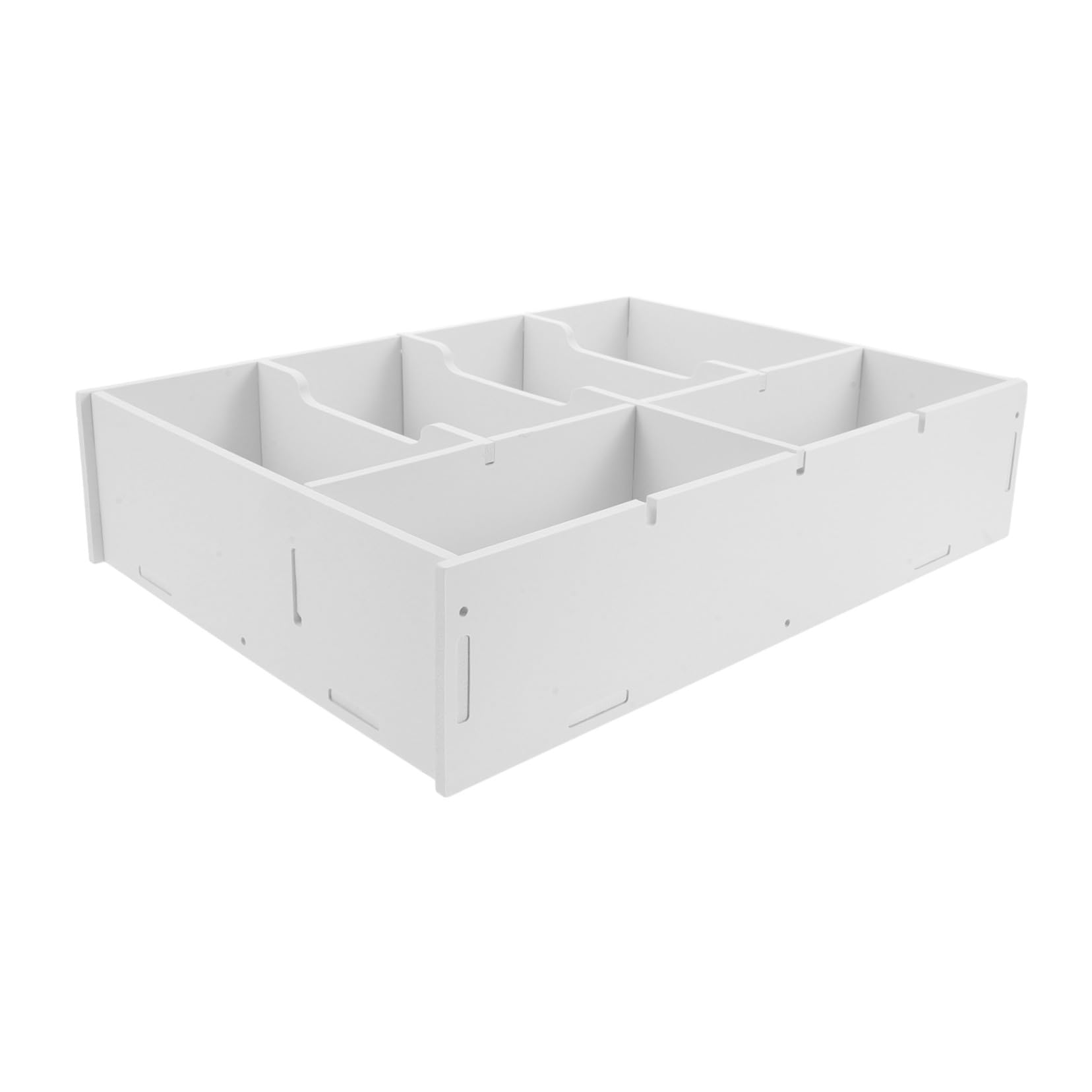 Organizador de Monedas y Billetes con Diseño Multicompartmento para Caja Registradora de Supermercado, Material Compuesto Pvc Madera, Protección y Orden