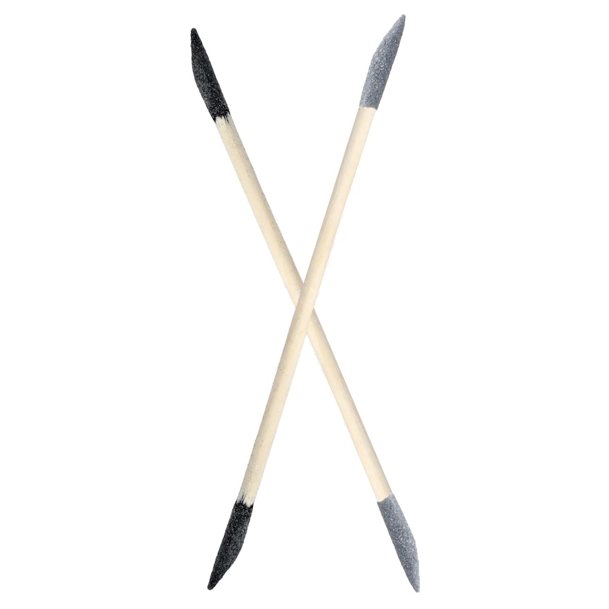 50 Pezzi Bastoncini abrasivi a Doppia Testa Bastoncini per lucidatura del Legno per Unghie Pulizia dei Dettagli Strumenti di levigatura fine per spazi ristretti Grana fine 150 Nero 280 Grigio