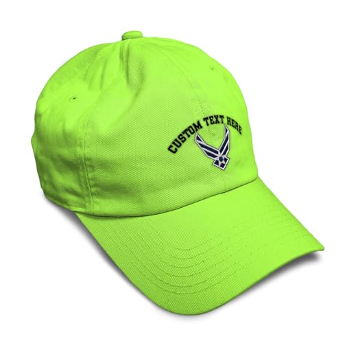 Image of Speedy Pros Soft Baseball Hat Embroidered Dad Hat Air Force Emblem Embroidery Men & Ladies Baseball Cap Cotton