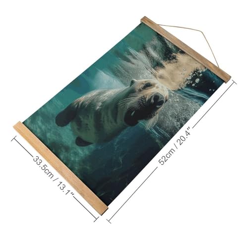 Decoración de pared de león marino para renovar tu dormitorio vacío 2