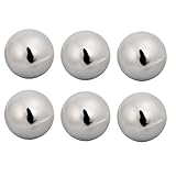 Aexit 96mm Dia Construction Hardware 201 Stainless Steel Cap Ball Spheres 6pcs for Handrail Stair Newel Post Model:61as397qo516